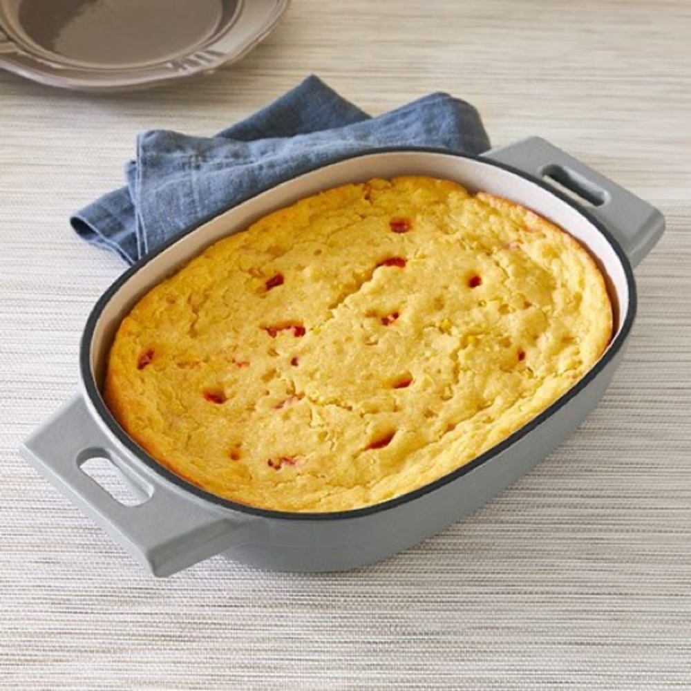 Pampered Chef 2-QT. ENAMELED CAST IRON BAKER